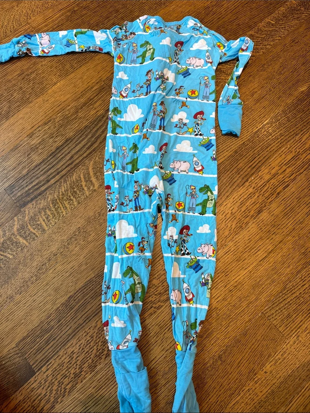 Little Sleepies Blue Toy Story Character Footed Pajama